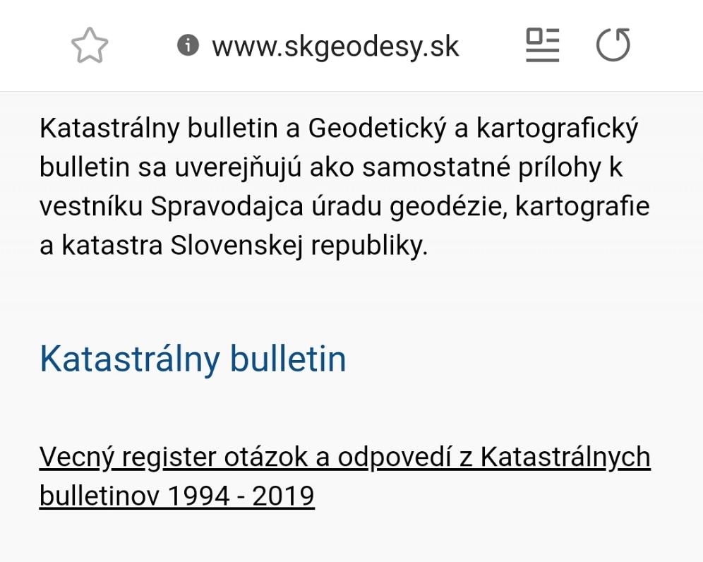 Katastrálny bulletin